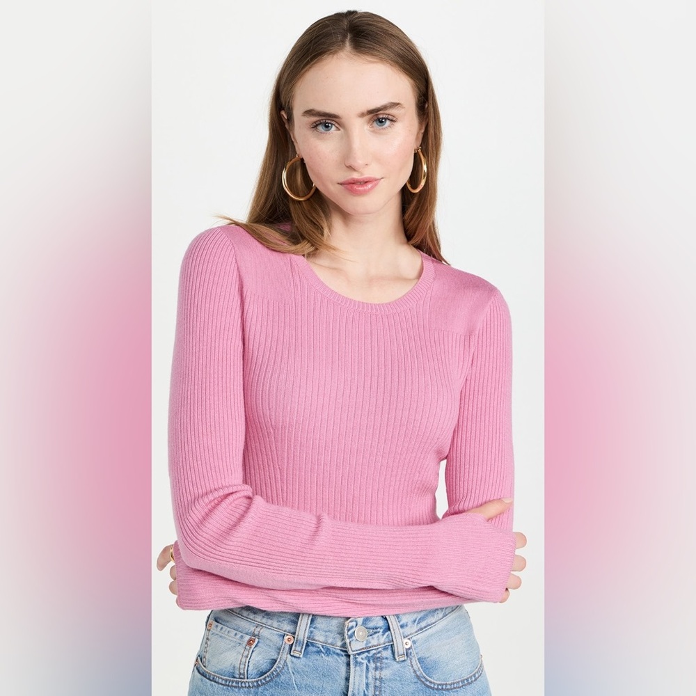 rag & bone Audrina Crew Sweater in Pink Size M